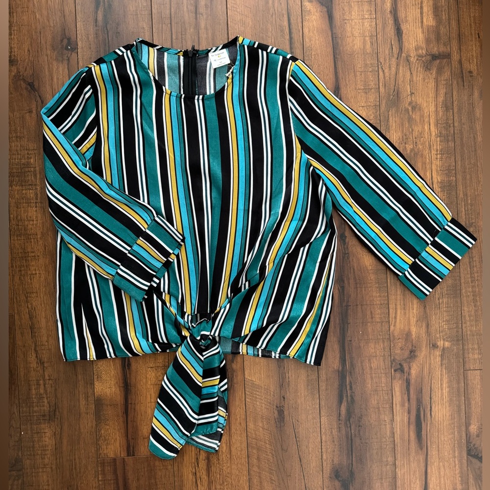 Stripped green top